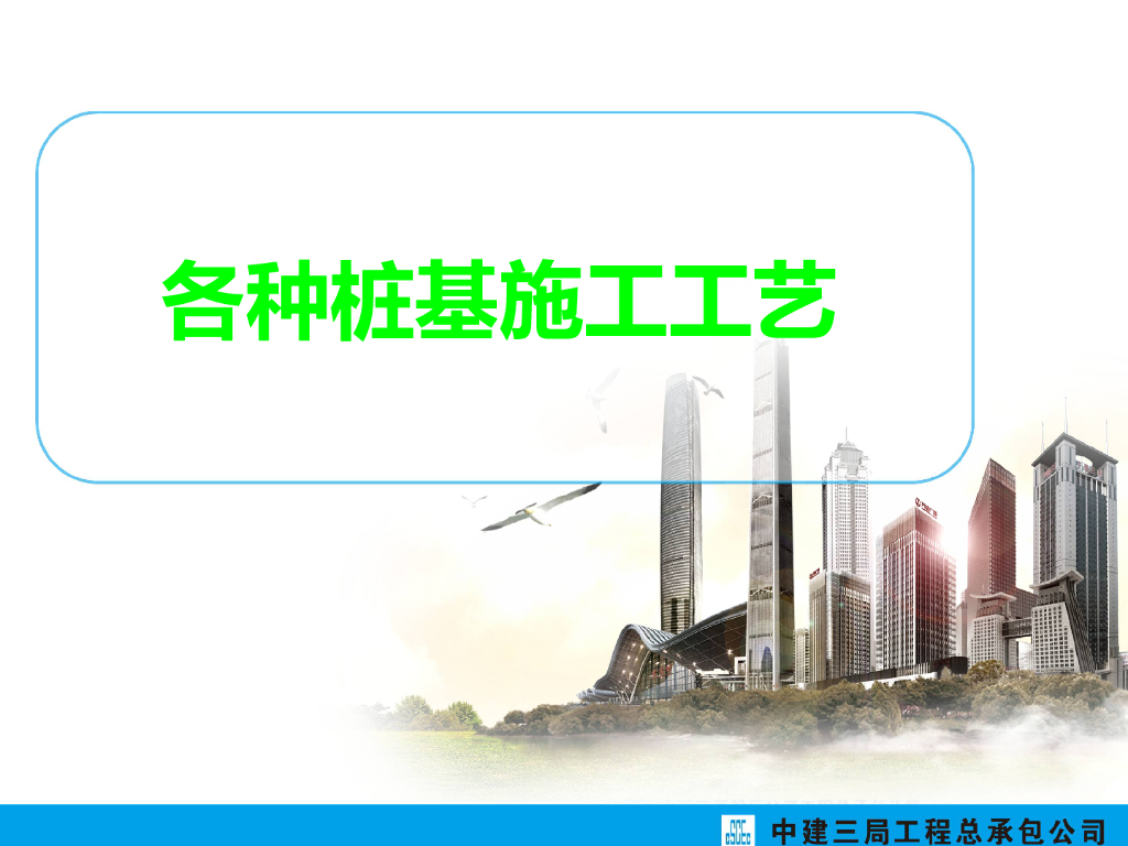 【国企】各种桩基施工工艺讲解培训PPT