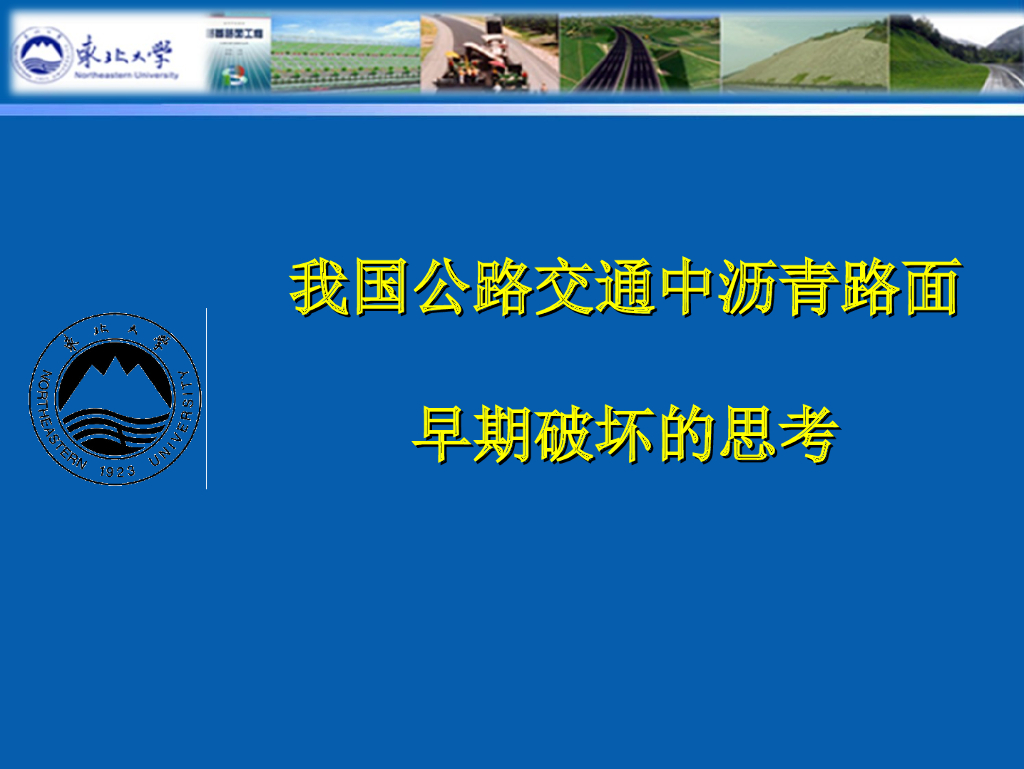 我国公路沥青路面早期破坏的思考PPT+38p