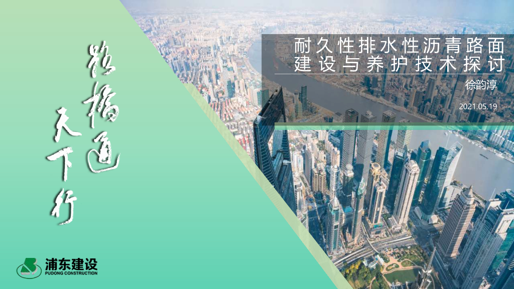 耐久性排水性沥青路面建设与养护技术2021