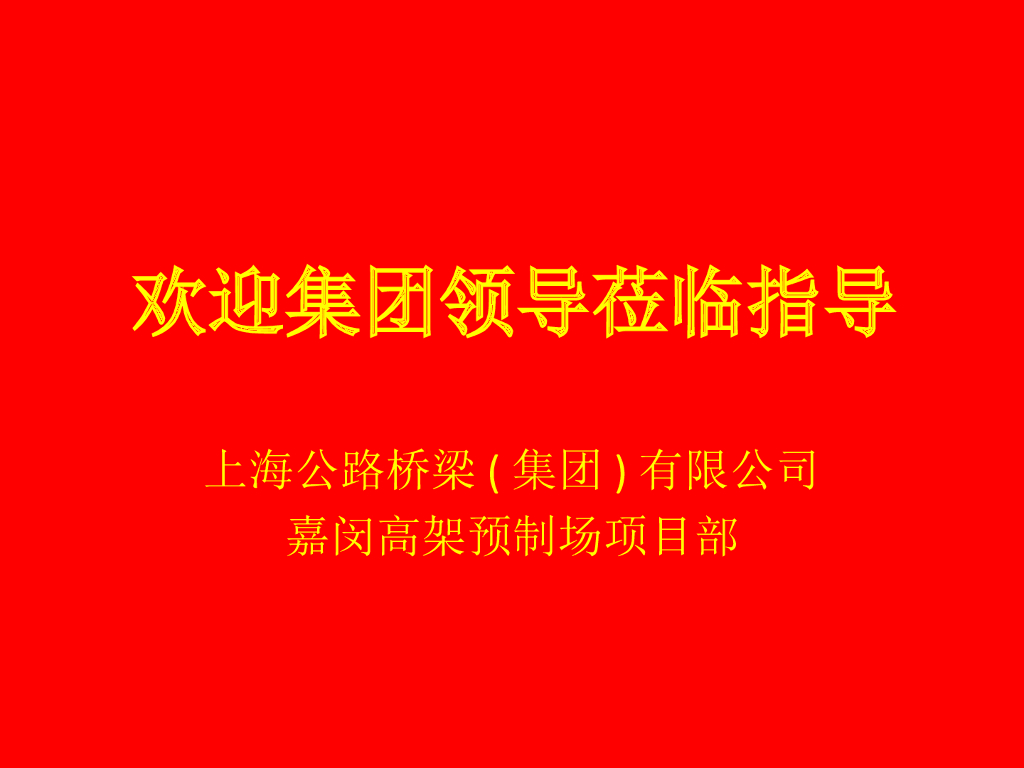[上海]嘉闵高架预制梁场简介汇报总结材料