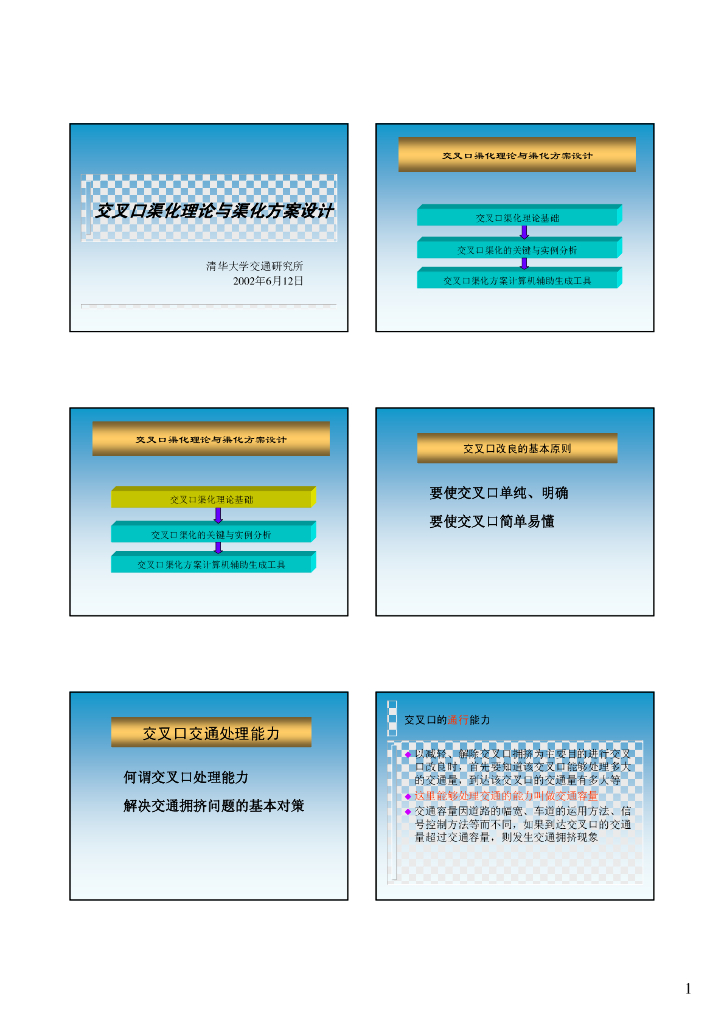 交叉口渠化理论和渠化方案设计