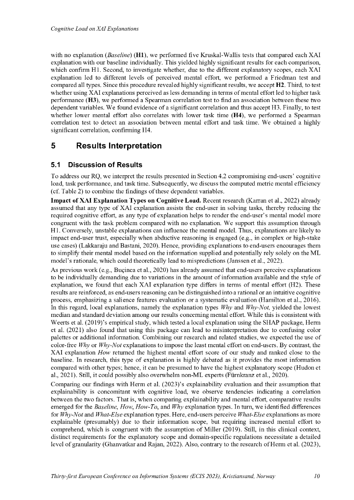 可解释人工智能对认知负荷的影响：一项实证研究的见解（英文版）_第10页