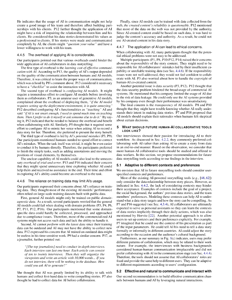 AI 不能成为数据工作者的万灵药吗？关于人工智能与数据叙事协作的访谈研究（英文版）_第8页