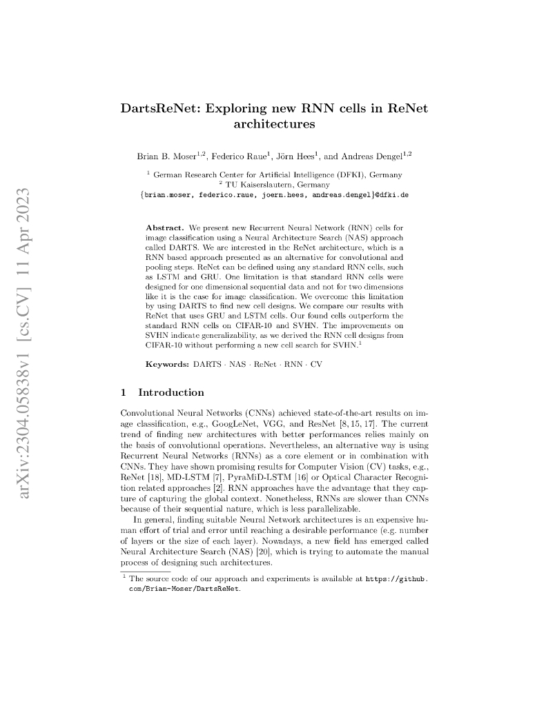 探索 ReNet 架构中的新 RNN 单元（英文版）