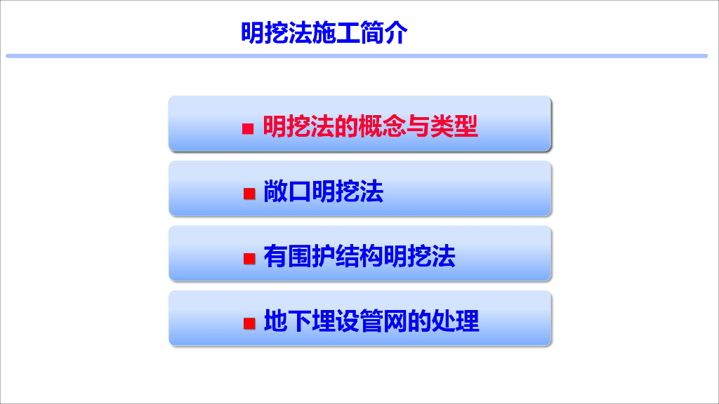 明挖法施工工艺简易介绍PPT+14p