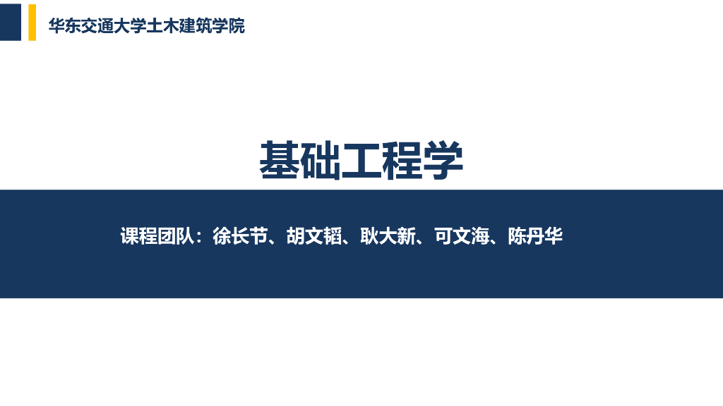 基础工程学基坑工程土压力理论PPT(31页)