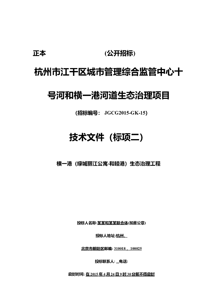 中心十号河治理技术方案
