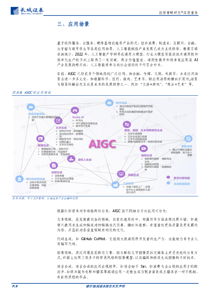 长城证券：人工智能登高一呼，模型生态群山四应——AIGC策略深度报告_第9页