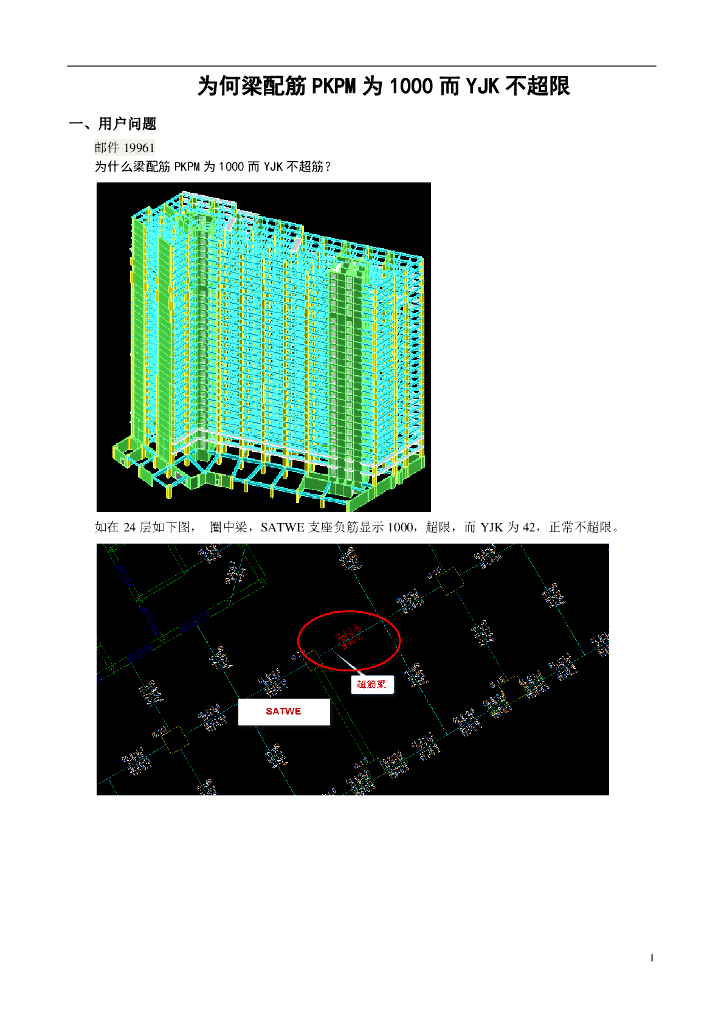 梁配筋PKPM为1000而YJK不超限原因解析PDF 