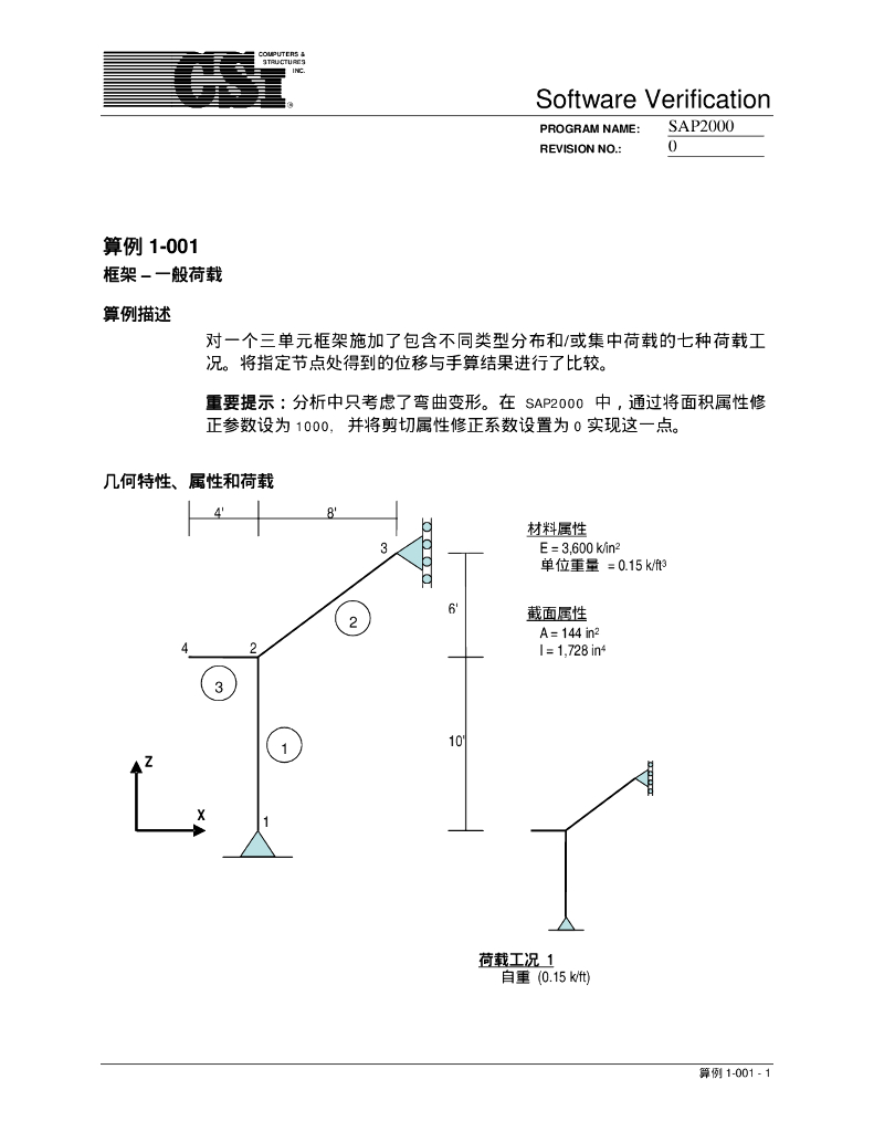 Sap2000中文例题Frames(30个）