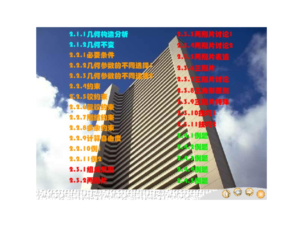 名校平面体系的几何构造分析讲义32页