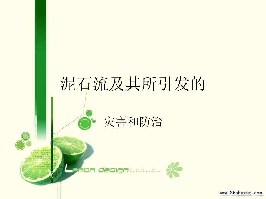 泥石流灾害及防治（14页，清楚明了）