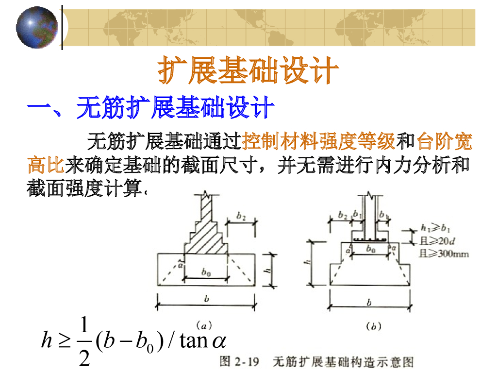 基础工程-扩展基础设计（PPT，48页）
