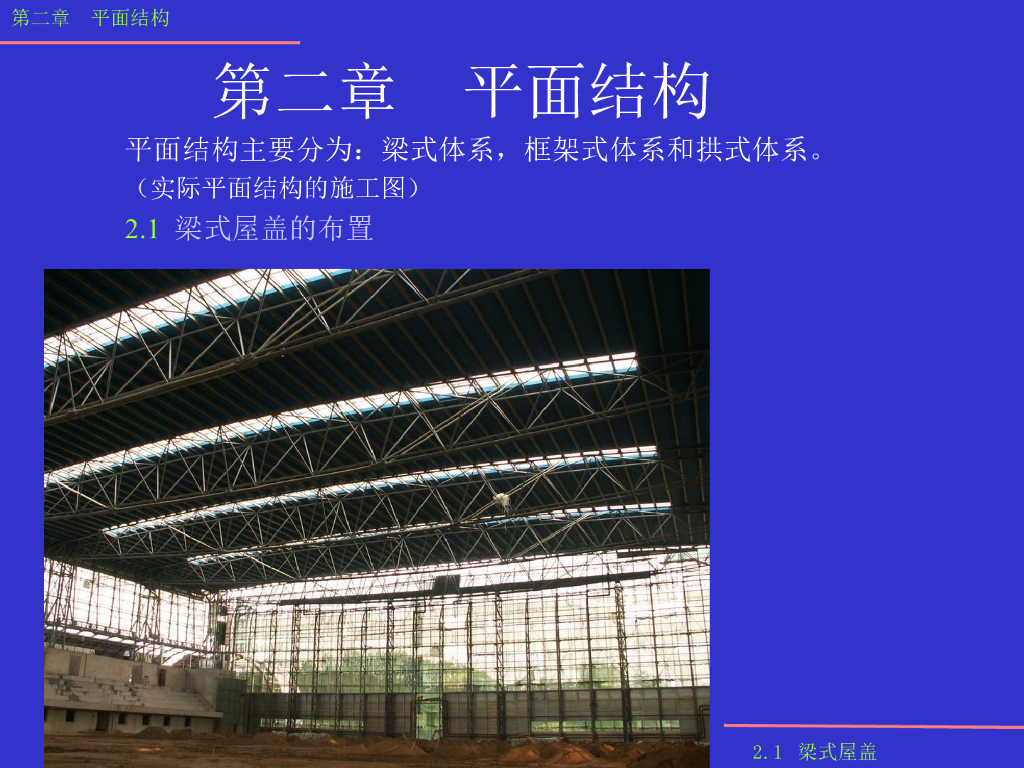 大跨空间结构-平面结构（PPT，31页）