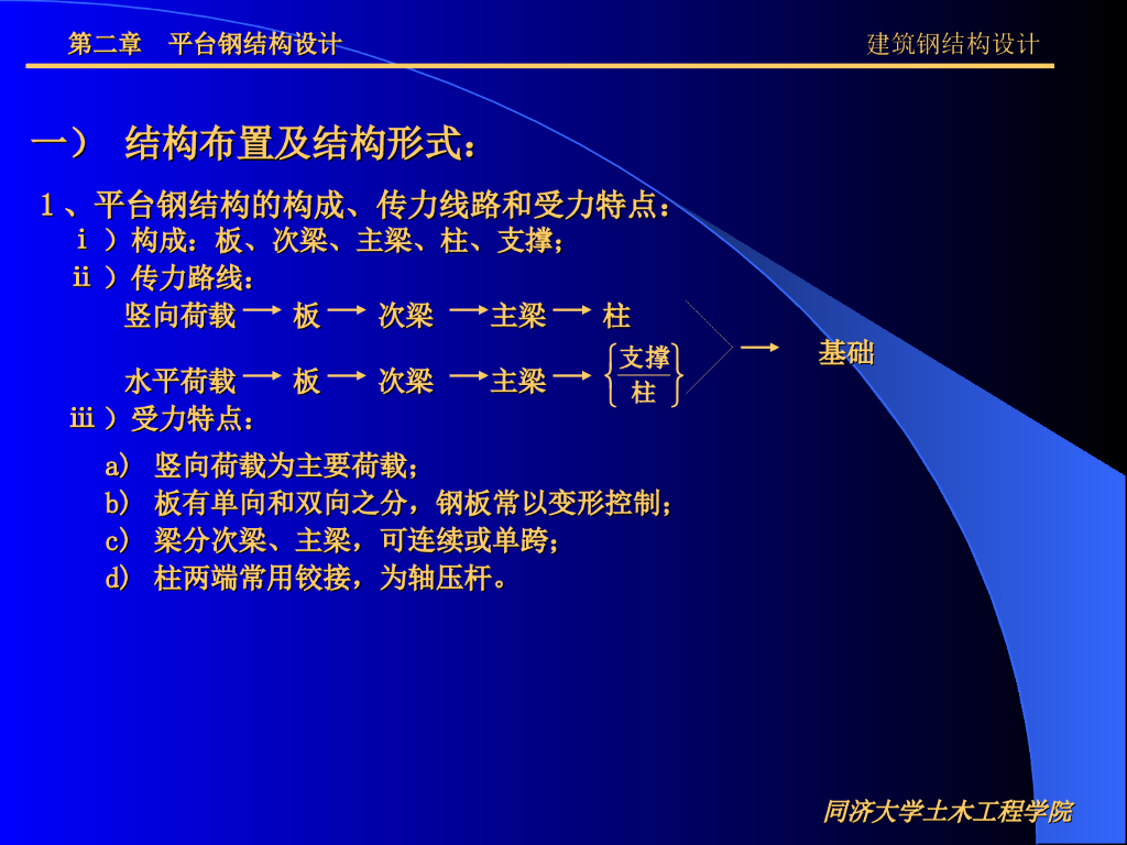 平台钢结构设计-同济大学
