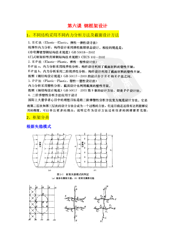 钢框架设计