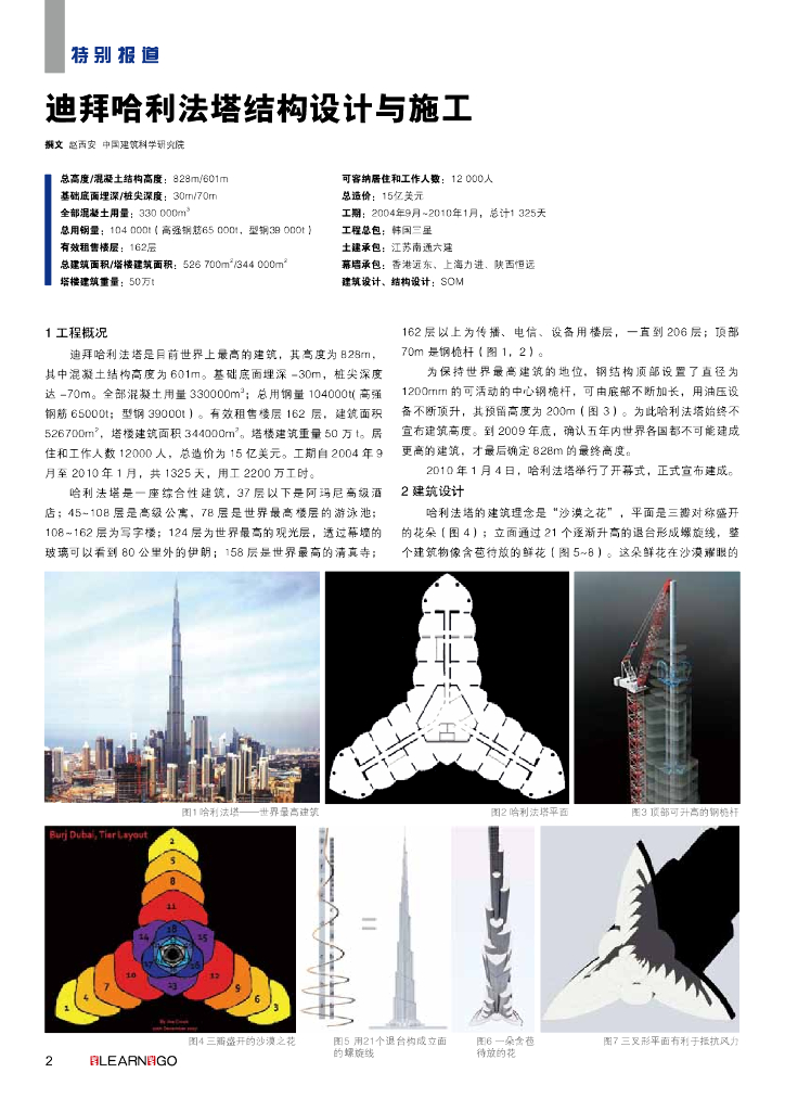 迪拜哈利法塔结构设计与施工