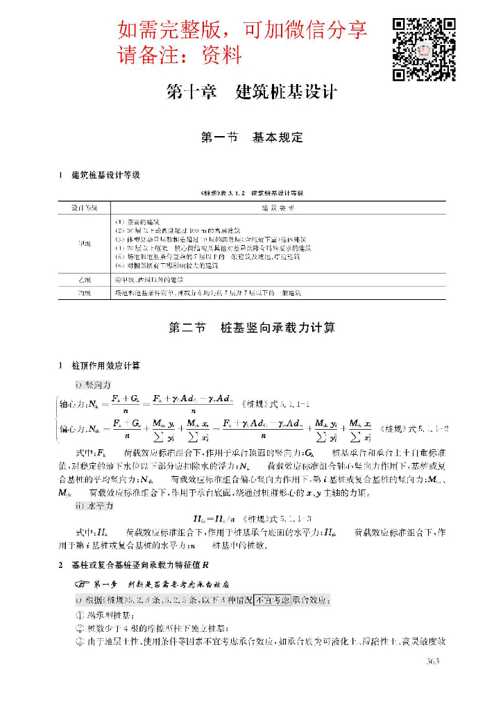 注考_建筑桩基计算总结PDF(共36页）