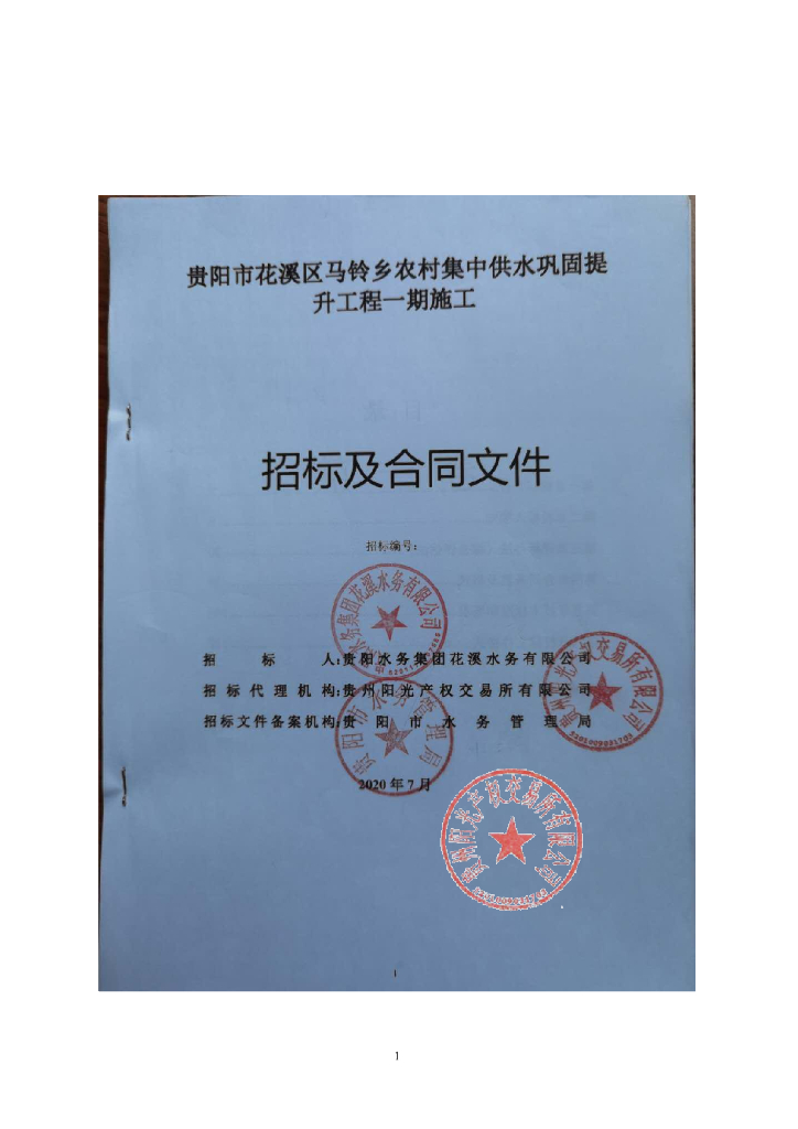 农村集中供水巩固提升工程(招标文件+图纸)