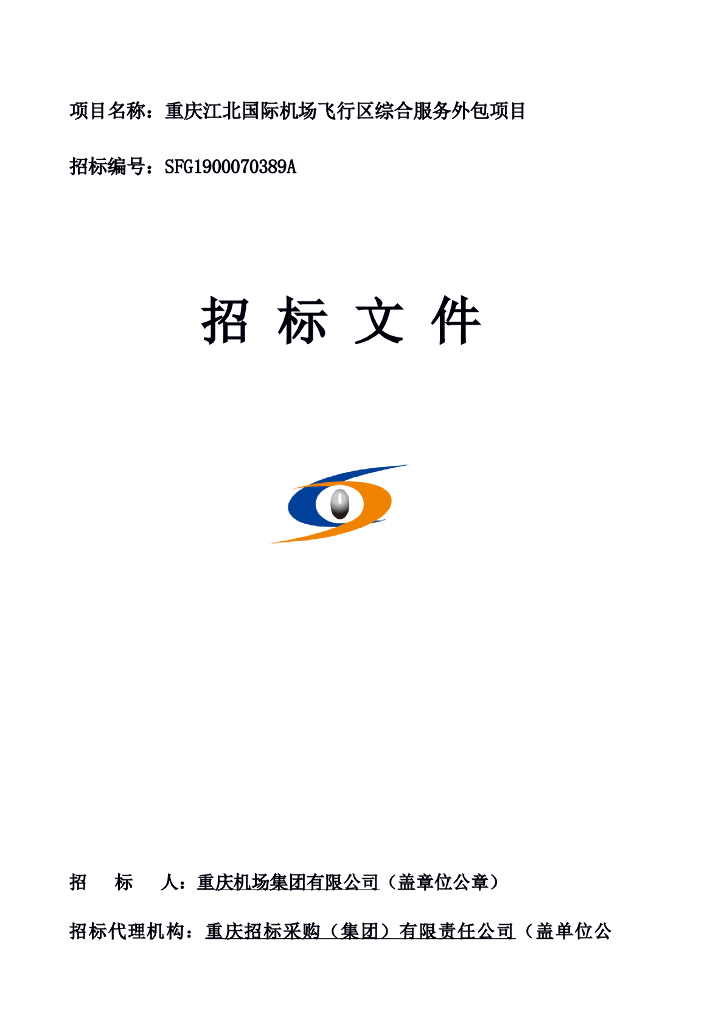 飞行区综合服务外包项目招标文件
