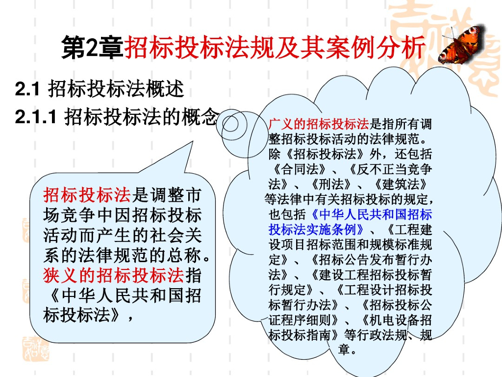招标投标法规及其案例分析