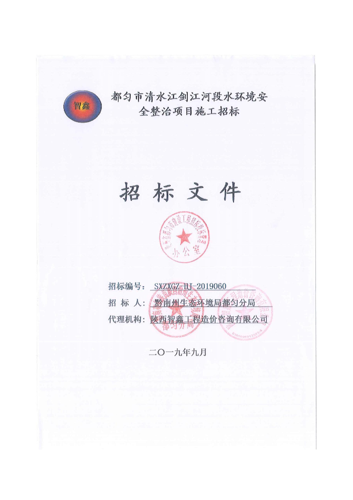 水环境安全整治项目招标文件