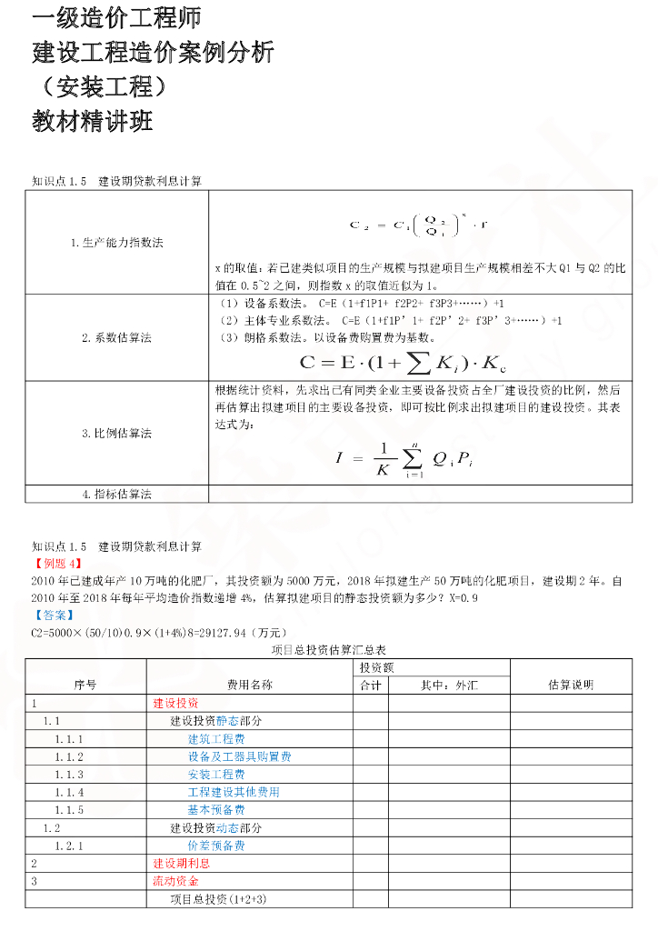 【一造安装案例】电子讲义