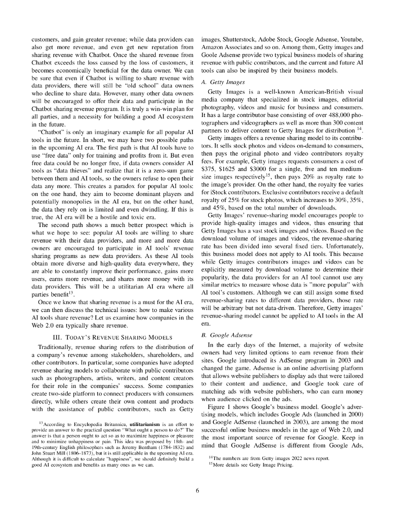 ChatGPT 和 Bard 是否应与其数据提供方共享收益？AI 时代的新商业模式（英文版）_第6页