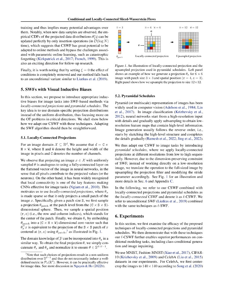 带有条件和局部连接片段 - 瓦瑟斯坦流的非参数生成建模（英文版）_第6页