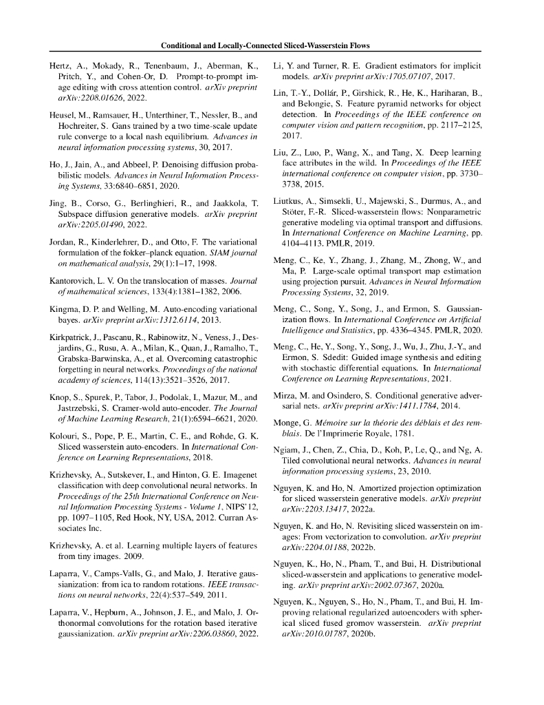 带有条件和局部连接片段 - 瓦瑟斯坦流的非参数生成建模（英文版）_第10页