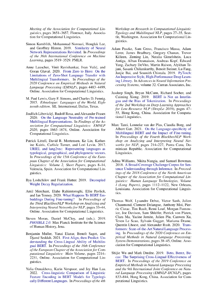 在多语言表征空间中确定语言距离与跨语言转移之间的相关性（英文版）_第6页