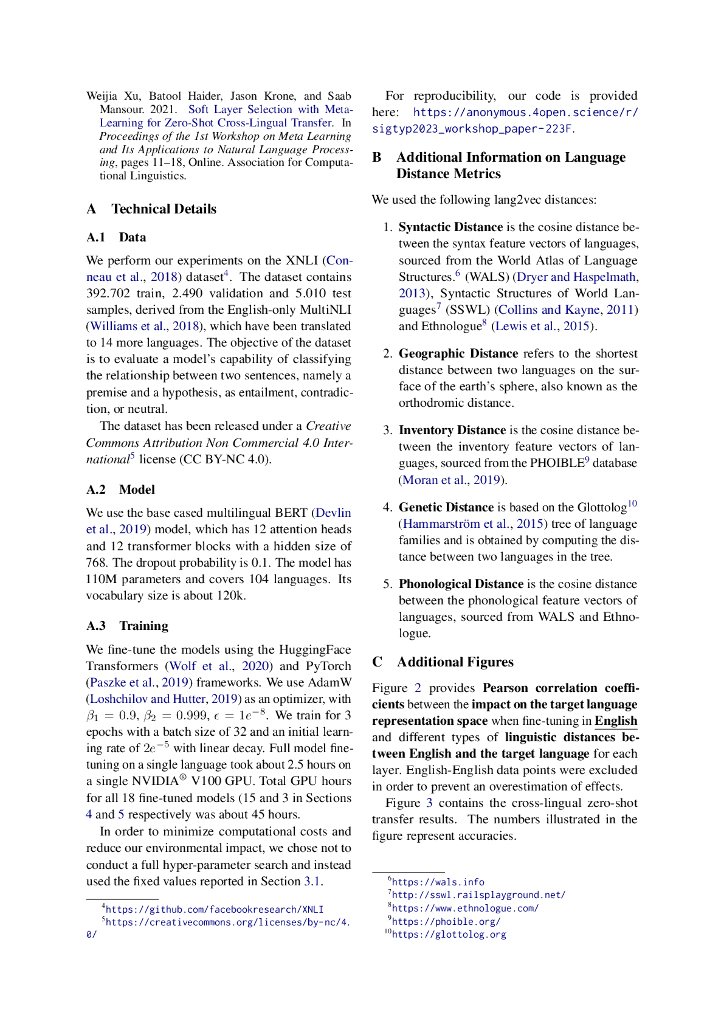 在多语言表征空间中确定语言距离与跨语言转移之间的相关性（英文版）_第7页