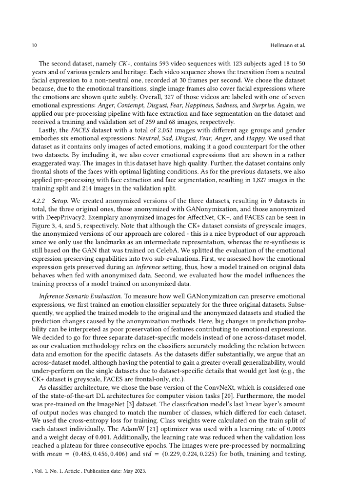 GANonymization: 基于 GAN 的人脸匿名化框架，用于保留情绪表达（英文版）_第10页