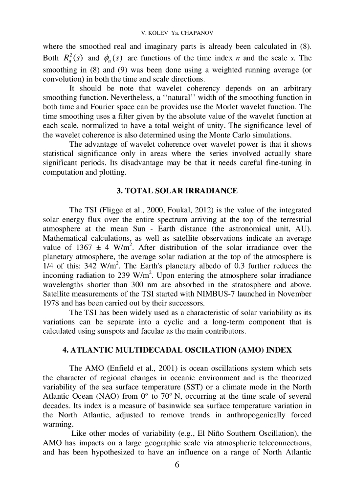 总太阳辐射与大西洋气候的小波相干性（英文版）_第6页