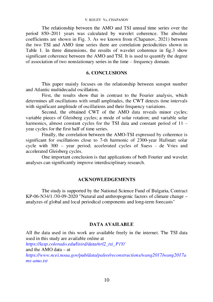 总太阳辐射与大西洋气候的小波相干性（英文版）_第10页