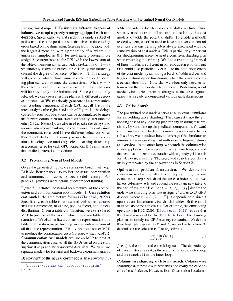 预训练与搜索：利用预训练神经成本模型实现高效的嵌入表分片（英文版）_第6页