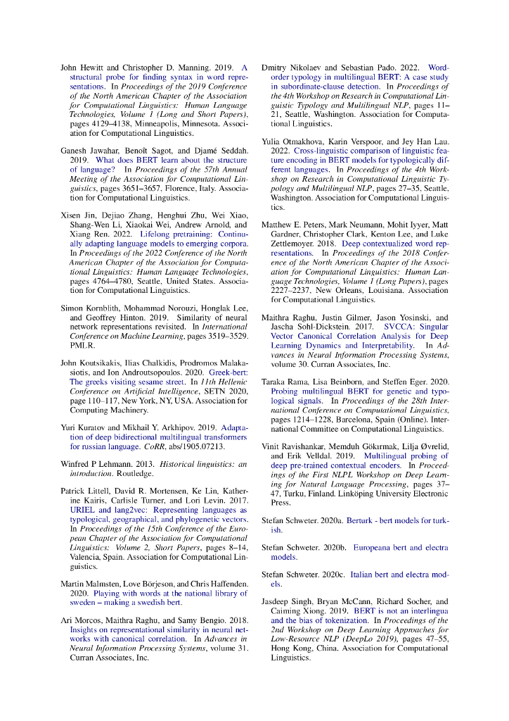 通过语言类型分类探究单语 BERT 的语言学特征（英文版）_第10页