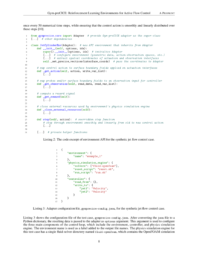 Gym-preCICE：用于主动流控制的强化学习环境（英文版）_第8页