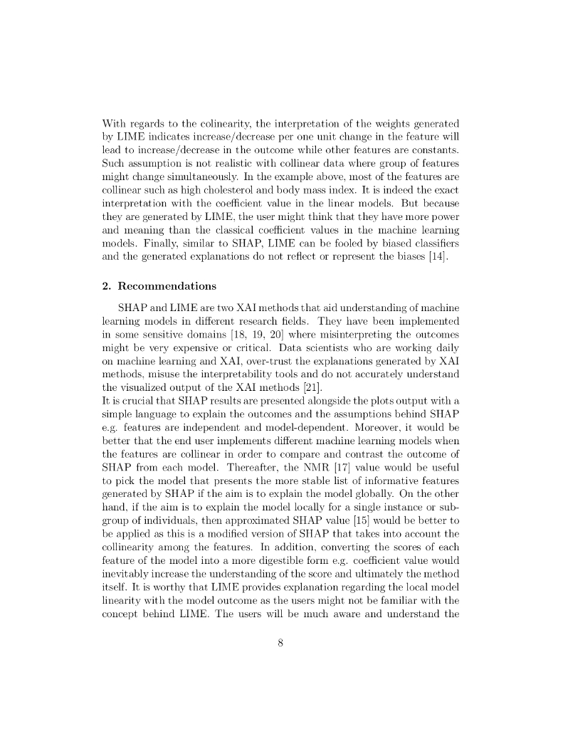 可解释人工智能方法评论：SHAP 和 LIME（英文版）_第8页