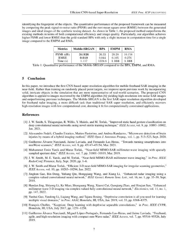 基于 CNN 的高效毫米波移动雷达成像超分辨率算法（英文版）_第7页