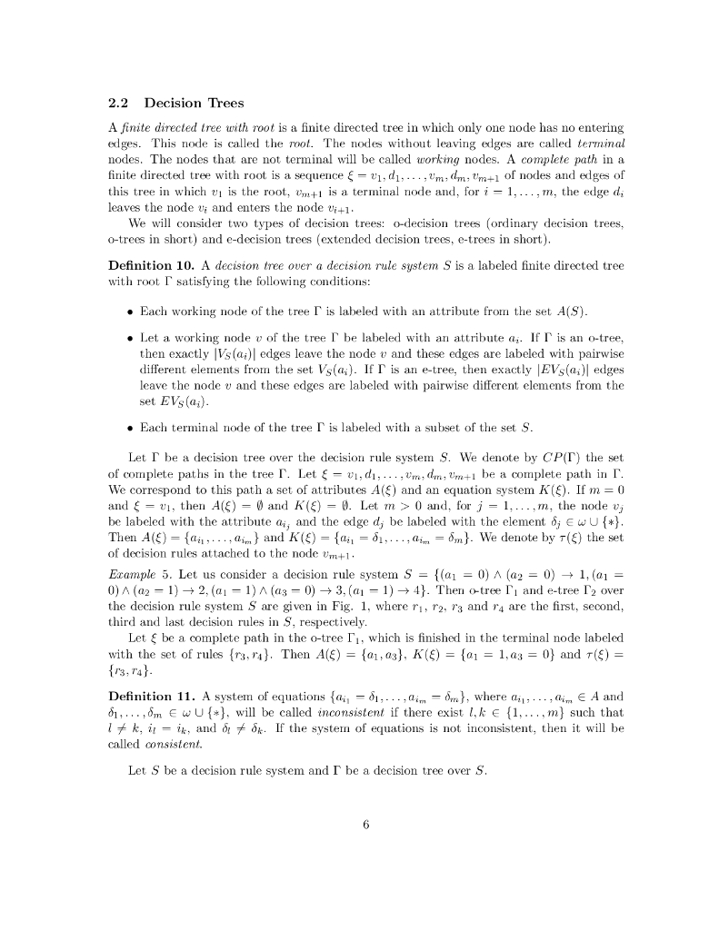 从决策规则系统构建决策树和无环决策图（英文版）_第6页