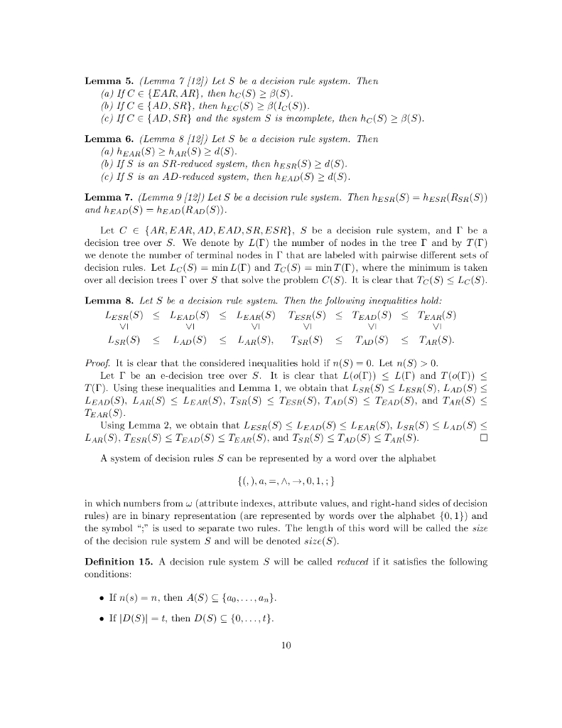 从决策规则系统构建决策树和无环决策图（英文版）_第10页