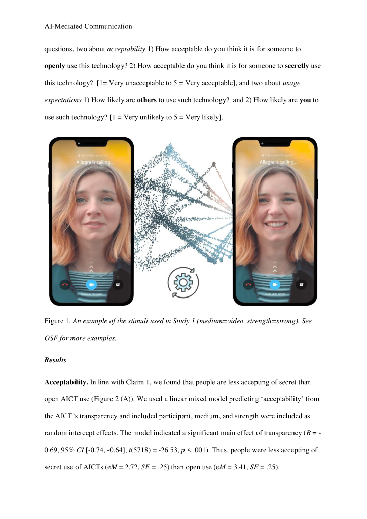 人工智能媒介交流的担忧源自对自己与他人使用的不同期望（英文版）_第7页