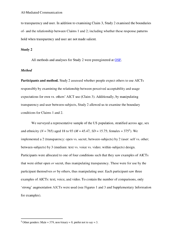 人工智能媒介交流的担忧源自对自己与他人使用的不同期望（英文版）_第9页