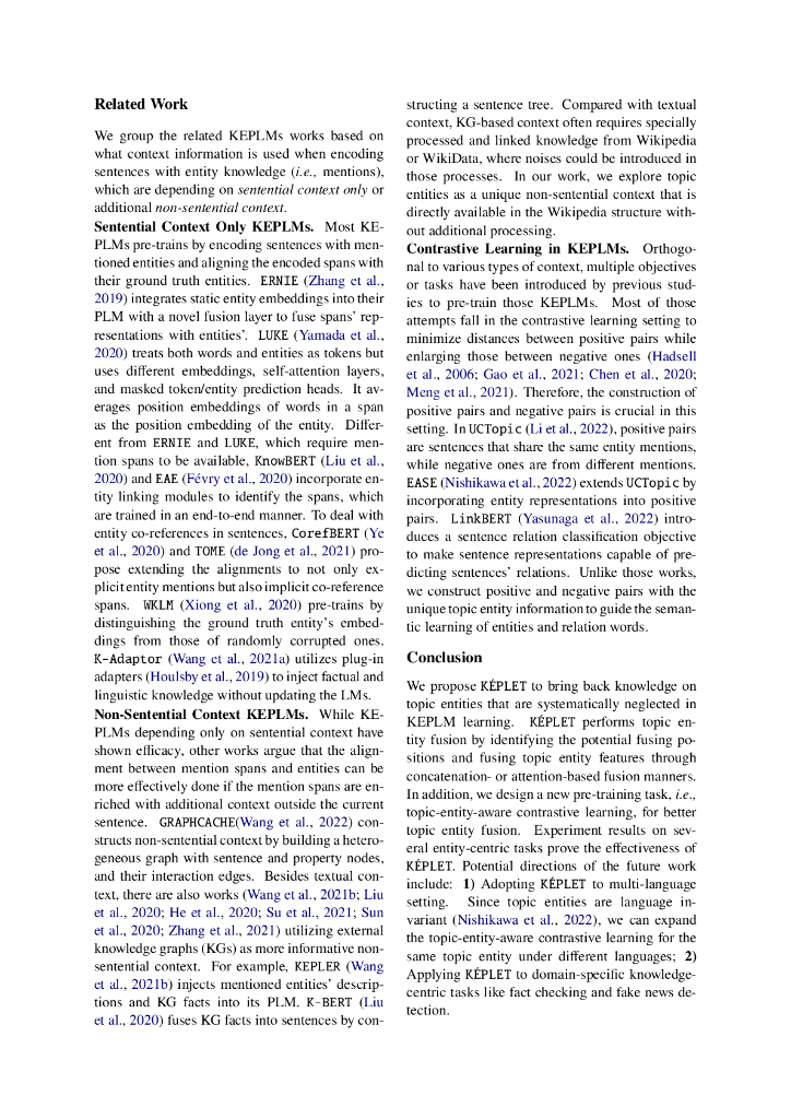KEPLET：具备主题实体意识的知识增强预训练语言模型（英文版）_第8页