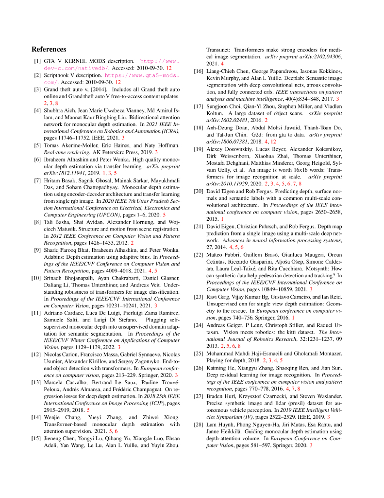 用于单目深度估计的高分辨率合成 RGB-D 数据集（英文版）_第9页