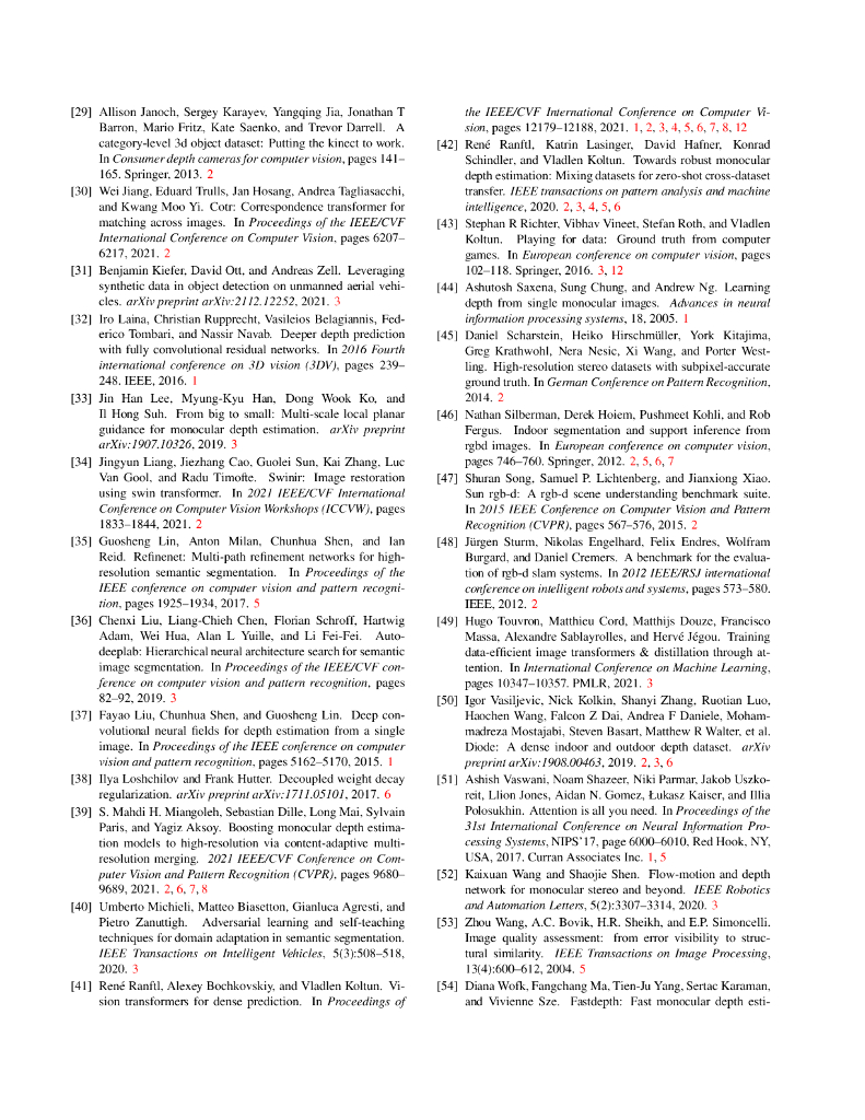 用于单目深度估计的高分辨率合成 RGB-D 数据集（英文版）_第10页