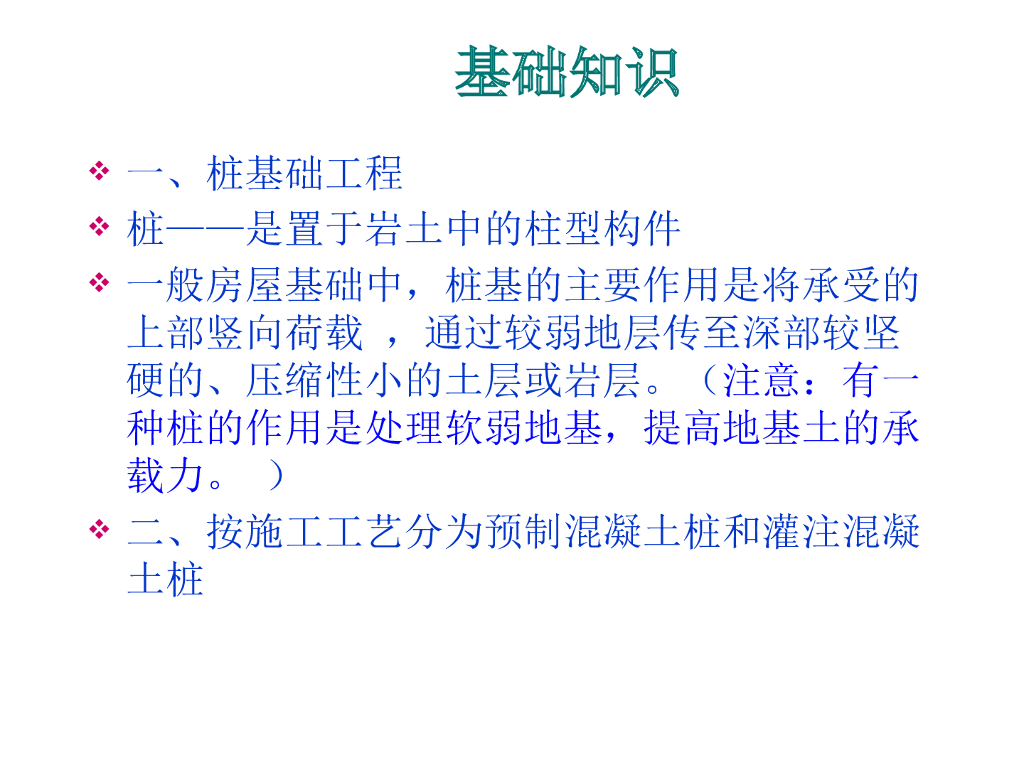 桩与地基工程施工工艺培训讲义(71页)