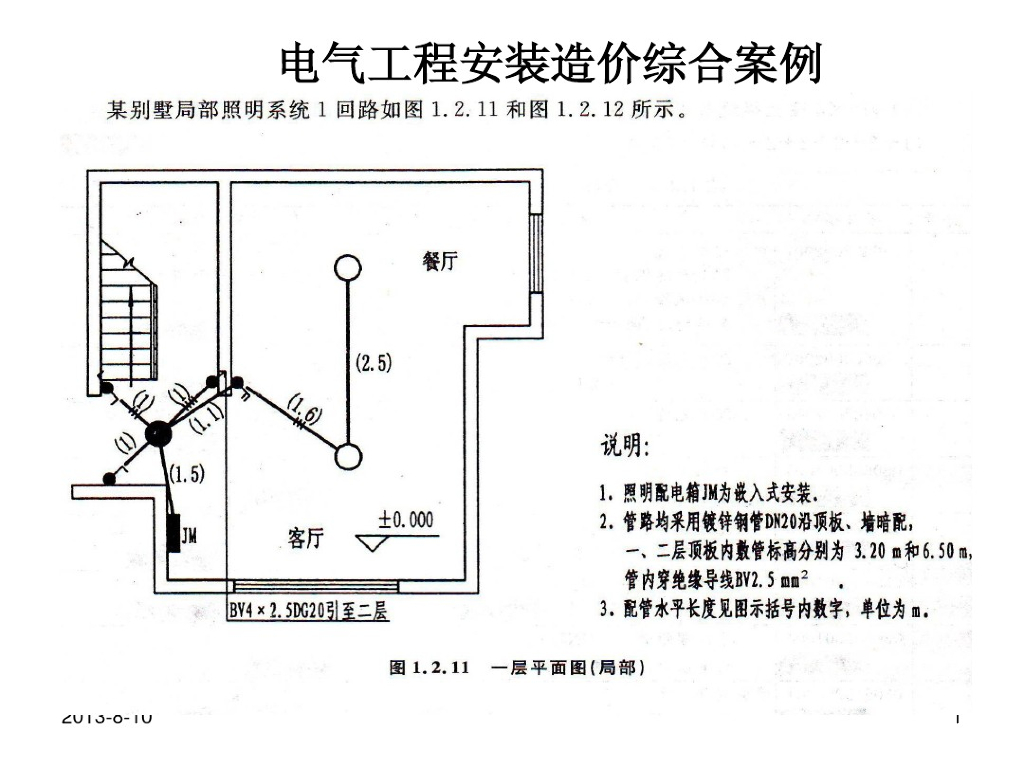 电气工程安装造价综合案例