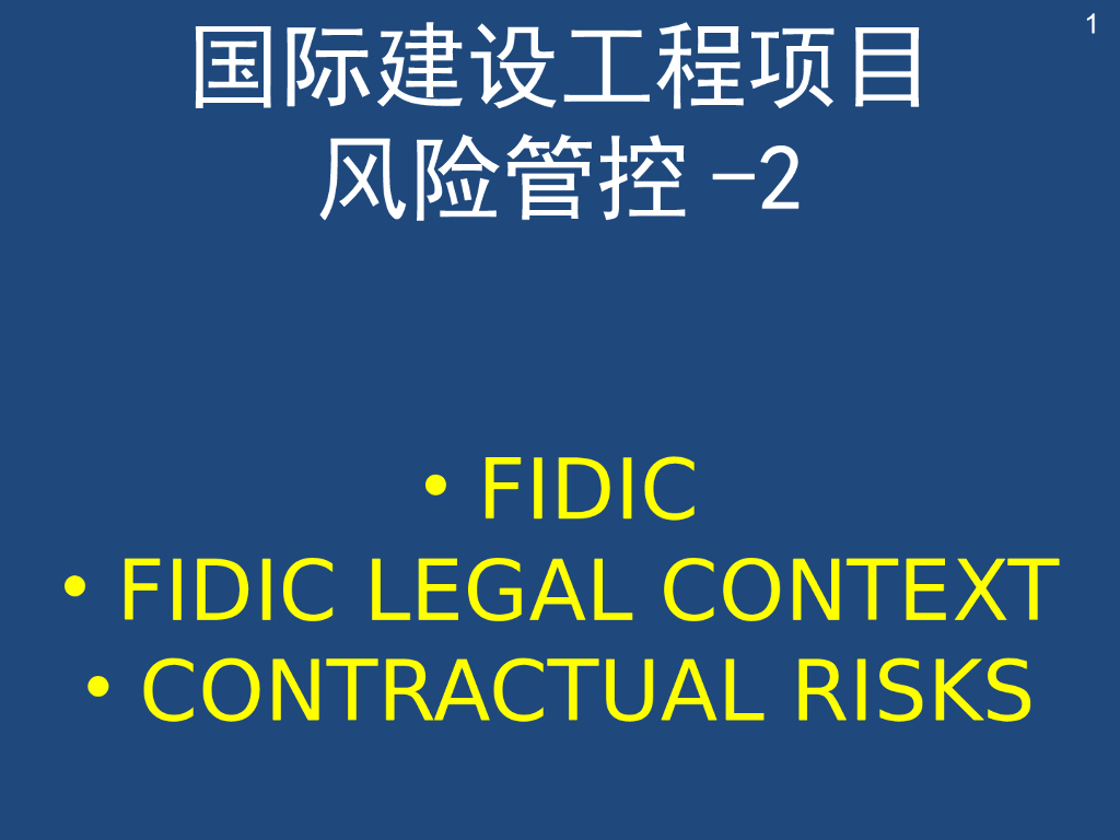 项目环境与合同风险（PPT，34P）